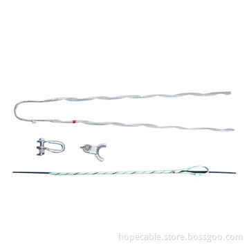 OPGW Tension Dead End, Includes Anchor Shackle, Extension Link, Thimble Clevis, Reinforcing